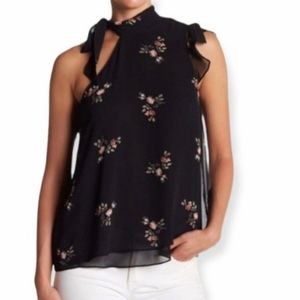 Bcbgeneration one shoulder floral blouse xs